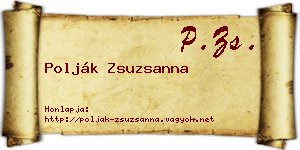 Polják Zsuzsanna névjegykártya